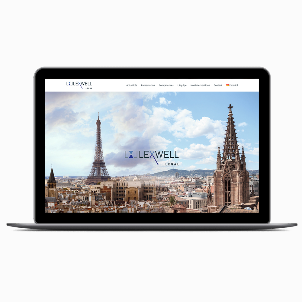 case-study-3-2 Site et logo - Cabinet d'avocat Barcelone