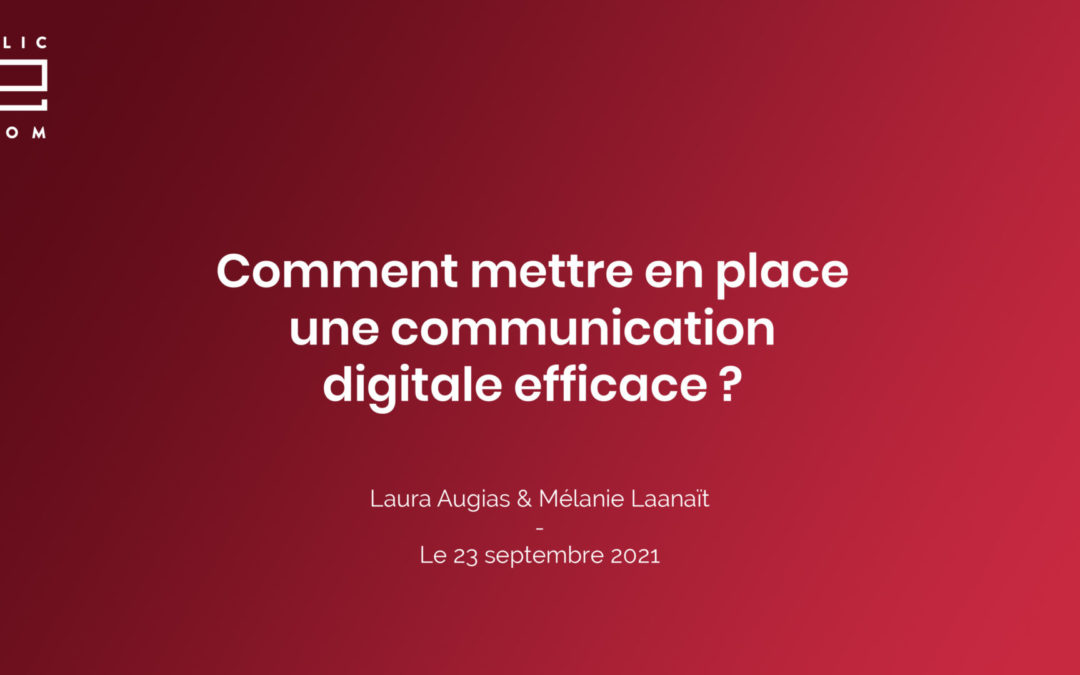 Conférence : communication digitale efficace